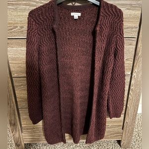 Croft and Barrow dark purple cardigan